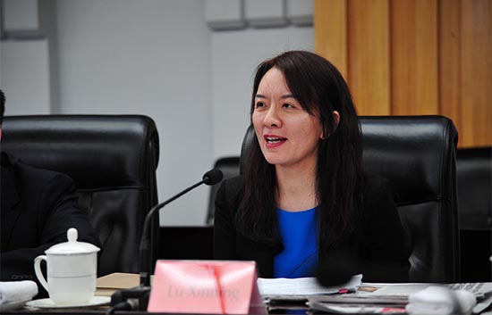 人民日報社副總編輯盧新寧。（攝影：何萌）