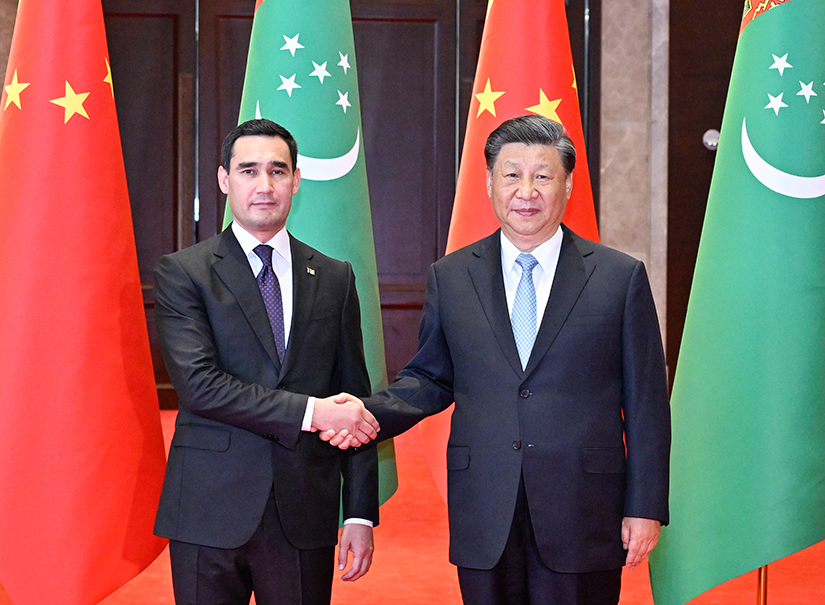 習近平會見土庫曼斯坦總統別爾德穆哈梅多夫
