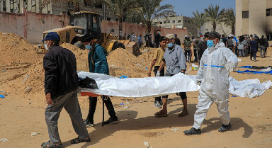 加沙地帶一醫院發現近300具尸體
