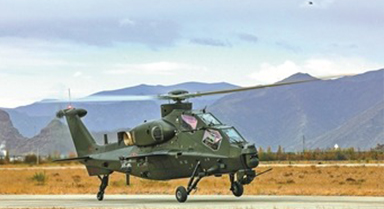 西藏軍區某旅開展飛行訓練