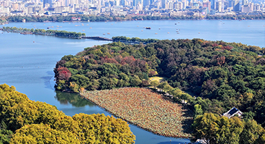 浙江杭州：西湖景色如畫