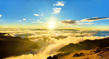 雲南會澤:金色雲海宛如巨幅油畫