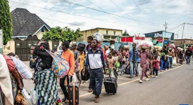 逃離戰火的剛果（金）民眾