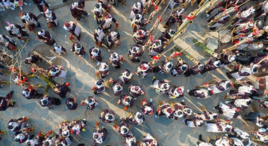 貴州從江:岜沙苗寨歡度蘆笙節