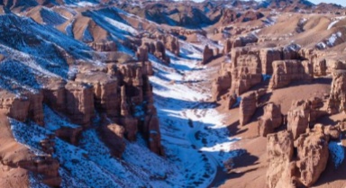 哈萨克斯坦:冬日恰伦峡谷