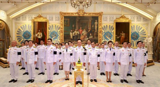 泰国新一届内阁宣誓就职